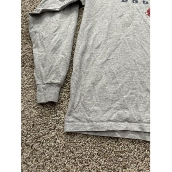 Delta Magum Weight Men Gray Long Sleeve Gray MLB Boston Red Sox Shirt Size Large - Picture 5 of 13